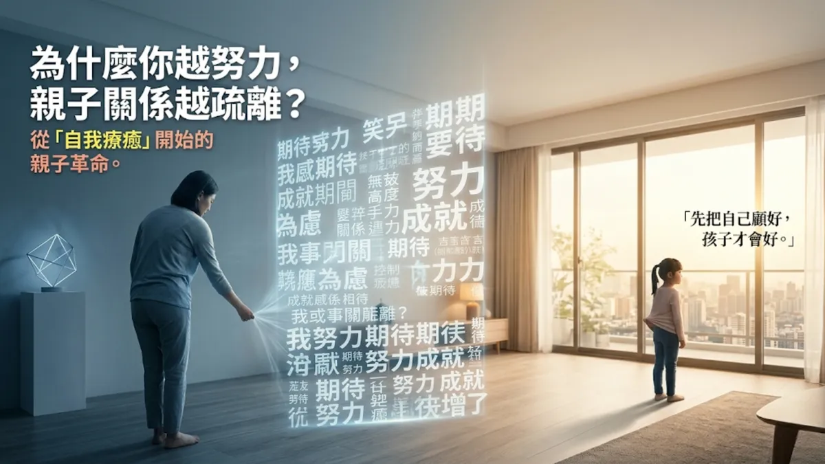 為什麼你越努力，親子關係越疏離？從「自我療癒」開始的親子革命。