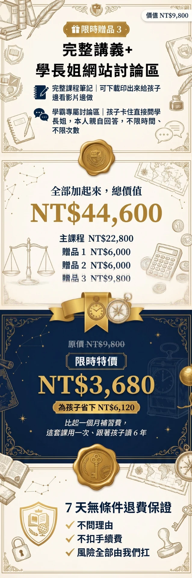 學霸實戰特訓班銷售頁第 12 段